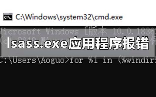 lsass-lsassexe应用程序错误