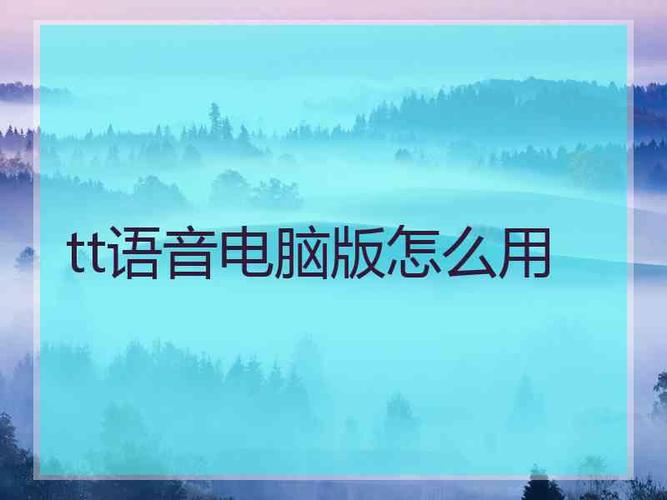 tt语音怎么在电脑上用-电脑版的tt语音