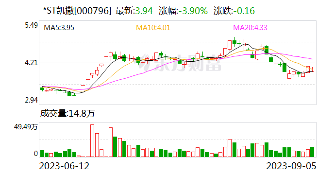 涉嫌信披违法违规 *ST凯撒被立案 遭控股股东非经营性占资超7亿元
